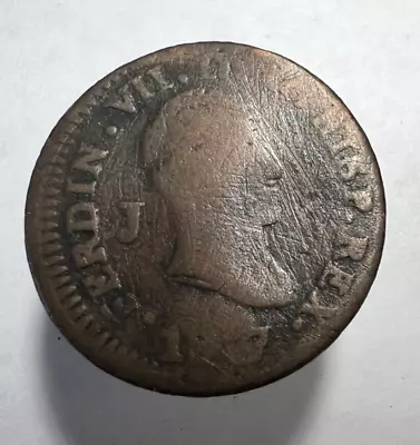 1817 España Spain 8 Maravedis FERDIN VI KM# 491 • $8.99