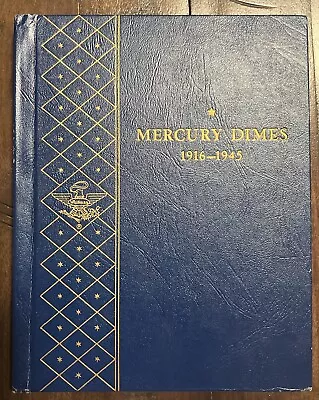 MERCURY DIMES 1916-1945 - Partial Set Includes 33 Coins In WHITMAN ALBUM • $150