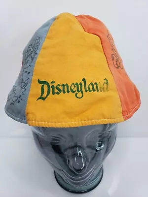 Rare Vintage Disneyland Kid's Bucket Hat Mickey Mouse & Donald Duck Family USA • $29.99