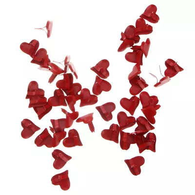 50 Red Heart Metal Brads For DIY Crafts & Scrapbooking • $6.19