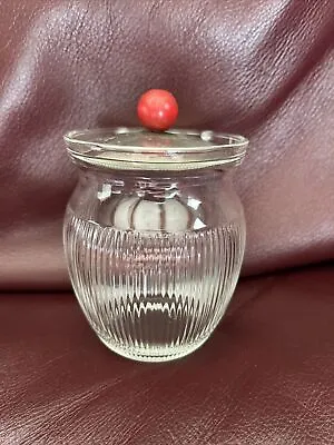 Vintage Glass Sugar Jar With Lid • $4.99