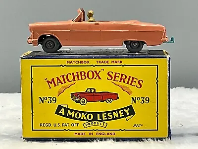 1950sMatchbox Moko No.39A Ford Zodiac Convertible G.P.WNMint In B2 Box All Or. • $184