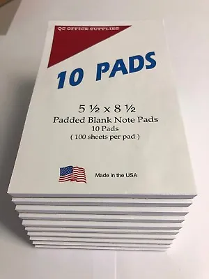 Note Pads / Memo Pads-  5 1/2” X 8 1/2” - 100 Sheets Per Pad  - 10 Pads • $24.95