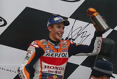 Marc Marquez Hand Signed 12x8 Photo Repsol Honda MOTOGP World Champion 1. • $123.30