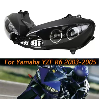 R6 Front Headlight Head Lamp Light Assembly Housing For Yamaha YZF-R6 2003-2005 • $83.55