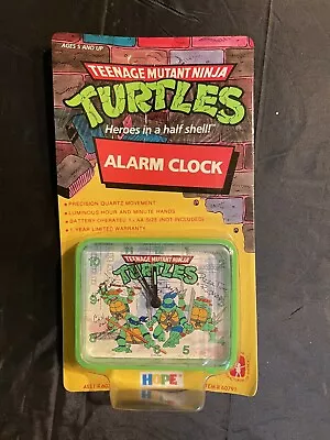 Vintage 1988 TMNT Alarm Clock Brand New Factory Sealed Teenage Mutant Ninja Hope • $59.99