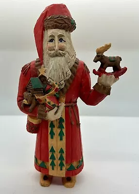 Midwest Of Cannon Falls Woodland Santa Toys 7.5  Figurine Christmas Folk Art • $22.99