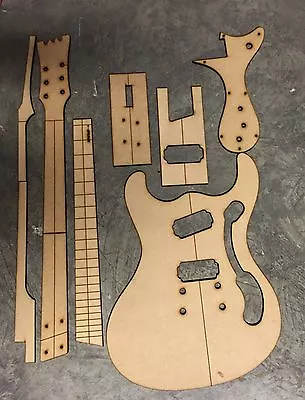 60's Mosrite Guitar Luthier Routing/Building Templates-Laser Cut  • $69