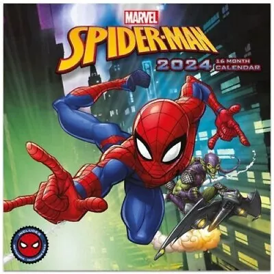 Marvel Spiderman 16 Month Calendar 2024 • £3