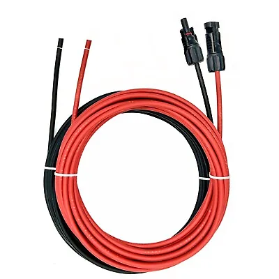 10 AWG Solar Panel Extension Cable PV Wire Solar Connector Black And Red 6mm² • $146.90