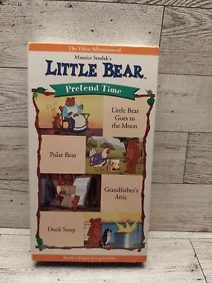 LITTLE BEAR Pretend Time VHS Adventures Of Maurice Sendak Nick Jr Nickelodeon Tv • $11