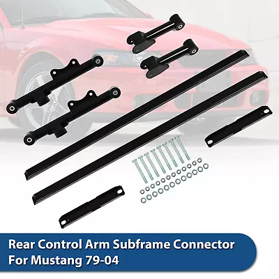Upper & Lower Tubular Rear Control Arms Subframe Connector For Mustang 79-04 • $97.98