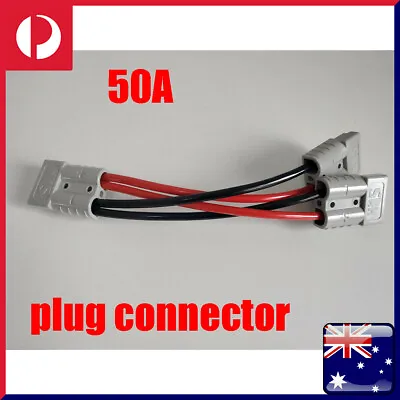 $15.99 • Buy 50 Amp Compatible Anderson Plug Connector 6mm Double Y Adaptor Automotive Cable 
