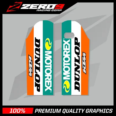 Ktm Sx/sxf 2000-2007 Exc 1998-2007 Lower Fork Motocross Graphics Motorex Orange • $20.98