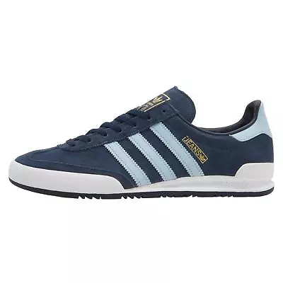 Adidas ORIGINALS MEN'S JEANS TRAINERS SHOES SNEAKERS NAVY BLUE 80S RETRO CASUAL • £69.99