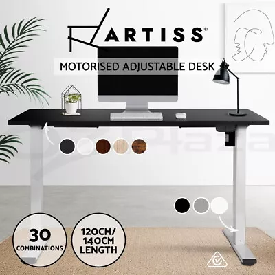 Artiss Standing Desk Height Adjustable Motorised Electric Sit Stand Table Riser • $279.95