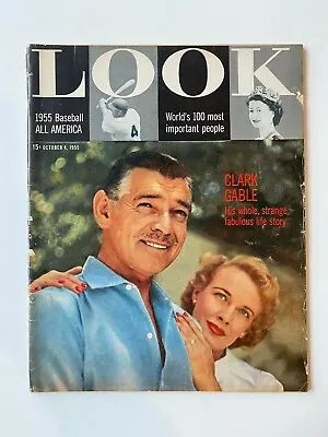 Look Magazine Nov 4 1955 Baseball All America MLB All-Star Game Clark Gable • $17.50