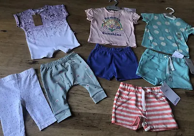 £15 • Buy Girl Baby Bundle Up To 3 Months Shorts T Shirts Leggings Vest  0-3 Months BNWT