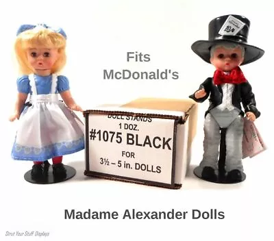 1 Doz STANDS~KAISER #1075 Black. 3.5 - 5  Tall Dolls McDonald's MADAME ALEXANDER • $26.75