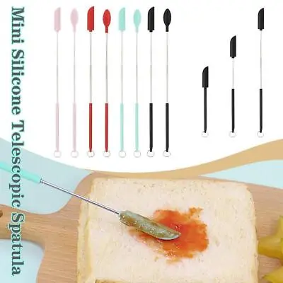 Mini Silicone Telescopic Spatula Multipurpose Double-Headed Cake Scrapers NICE • $1.33