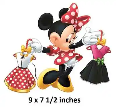 Minnie Mouse Dress Shopping Decal Disney & Peel Stick Wall Art Sticker Decor USA • $8