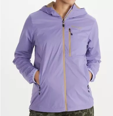 Marmot Us Women Small - Ether Driclime Hoody Jacket Paisley Purple Minimalist • $115