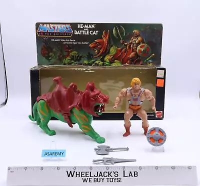 He-Man & Battle Cat 100% Complete Masters Of The Universe MOTU 8-Back JCP 2-pk • $1176