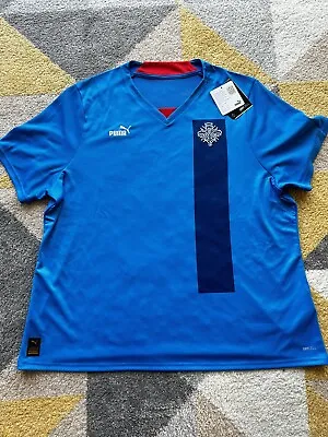 Women’s Puma Iceland Football Shirt Size Xxl Blue 2022 • £19.99