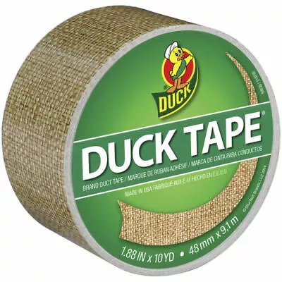 Duck # 283713 Burlap Pattern Printed Duct Tape 1.88  X 10 Yds • $11.25