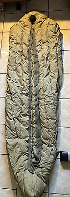 Vintage US Military M1949 Feather Down Mummy Sleeping Bag Mountain Sz Regular • $59.99