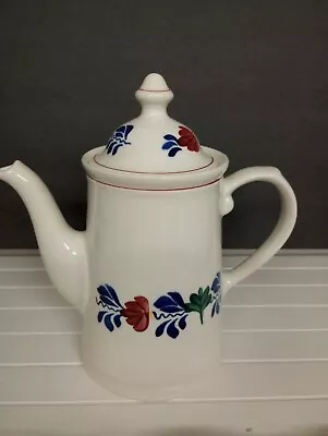 Villeroy And Boch Coffee/Tea Pot With Lid Gingham Pattern • $40