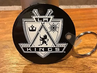 NHL LA Los Angeles KINGS HOCKEY PUCK KEYCHAIN KRLA 1110 AM • $10.79