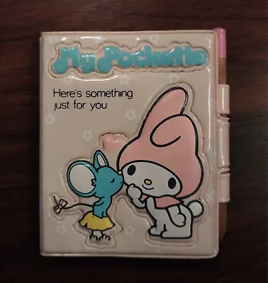 VTG 1980s MY MELODY My Pockette 1976 SANRIO JAPAN Memo Book BUNNY & MOUSE RARE • $25