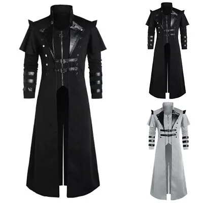 Men Pirate Clothing Comfortable Fashion Steampunk Assassin Pirate Jacket Cosplay • $53.65