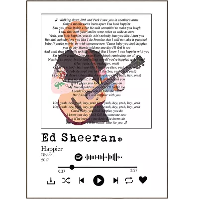 Ed Sheeran - Happier Prints • £4.99
