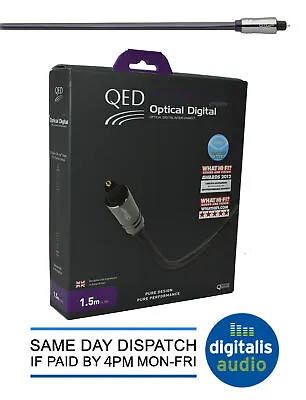 QED Performance Graphite Optical Digital Interconnect Toslink Cable 1.5m • £42.99