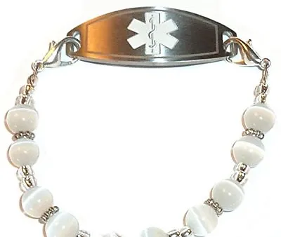 White Wire Women's Medical Alert ID Interchangeable Replacement Bracelet • $13.99