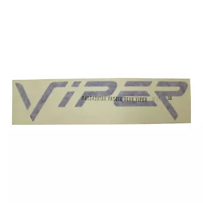 1998 Dodge Viper GT2 Rear Bumper Decal Badge Emblem OEM Mopar New Old Stock NOS • $31.71