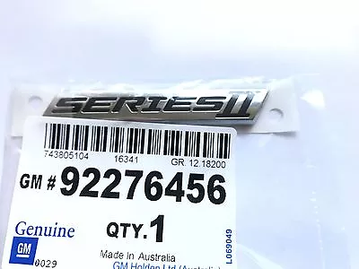 Holden Vf Commodore Calais Sv6 Ss Ssv Redline ' Series 2 ' Boot Lid Badge Gm New • $39.50