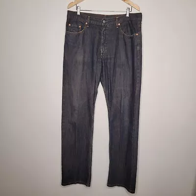 LEVIS 503 Jeans W 36 X L 34 Dark Blue Wash Denim Jeans Contrast Stitch Vintage • $35