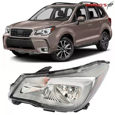 Headlight Headlamp Halogen For 2017-2018 Subaru Forester Left Side Clear Lens • $86.55