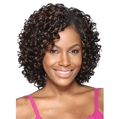 Women's Wig Rose Net Black Small Curly Short Curly Hair • $9.99