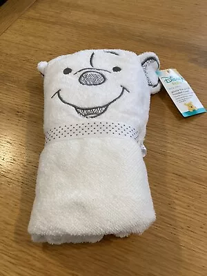 £12.99 • Buy Disney Winnie The Pooh White Hooded Bath Towel Baby Girls Boys Essentials BNWT