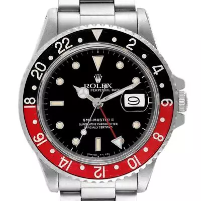 Rolex GMT Master Fat Lady Vintage Coke Black Red Bezel Mens Watch 16760 • $16840