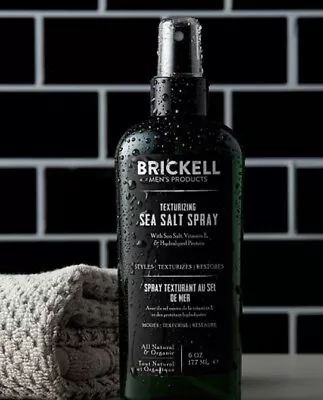 $10 • Buy Brickell Men's Texturizing Sea Salt Spray For Men, 6 Fl Oz Exp 04/24