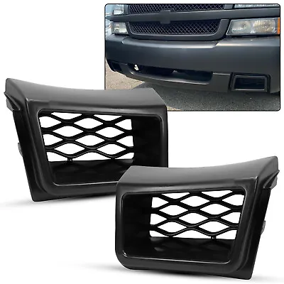 $21.99 • Buy For 03-07 Chevrolet Silverado SS-Style Bumper Caliper Air Duct Set Grille Cover