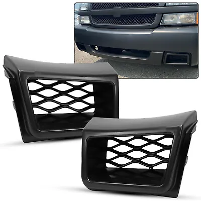 For 03-07 Chevrolet Silverado SS-Style Bumper Caliper Air Duct Set Grille Cover • $23.23