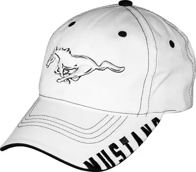 3D Mustang Running Horse White Hat - Free USA Shipping On This Great Ford Cap • $38.78