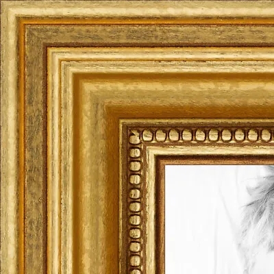 ArtToFrames 1.25  Custom Poster Frame  Gold Foil On Pine  4159 Large • $61.97