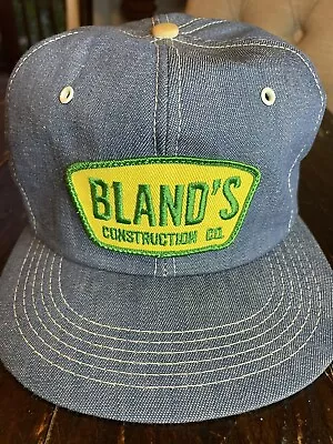 Vintage Brand’s Construction Denim K-Products SnapBack Hat Cap Made In USA • $14.95